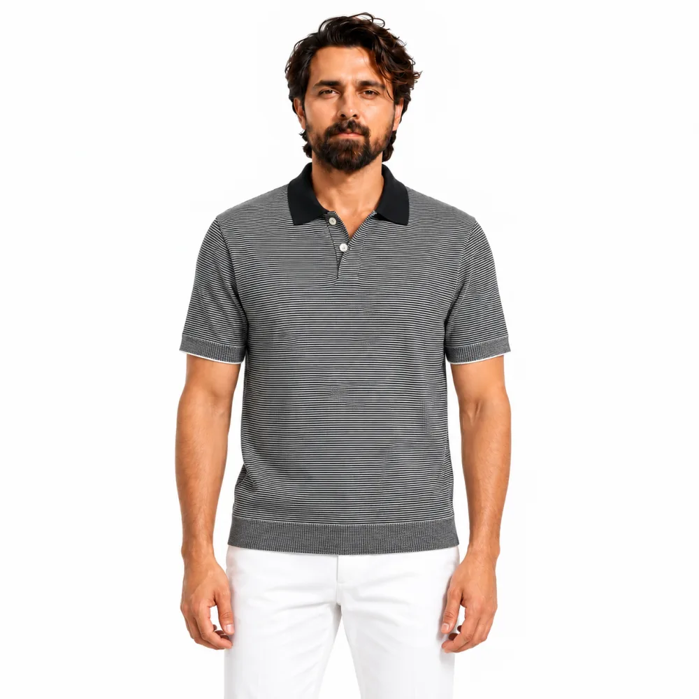 Striped Knit Polo view 2